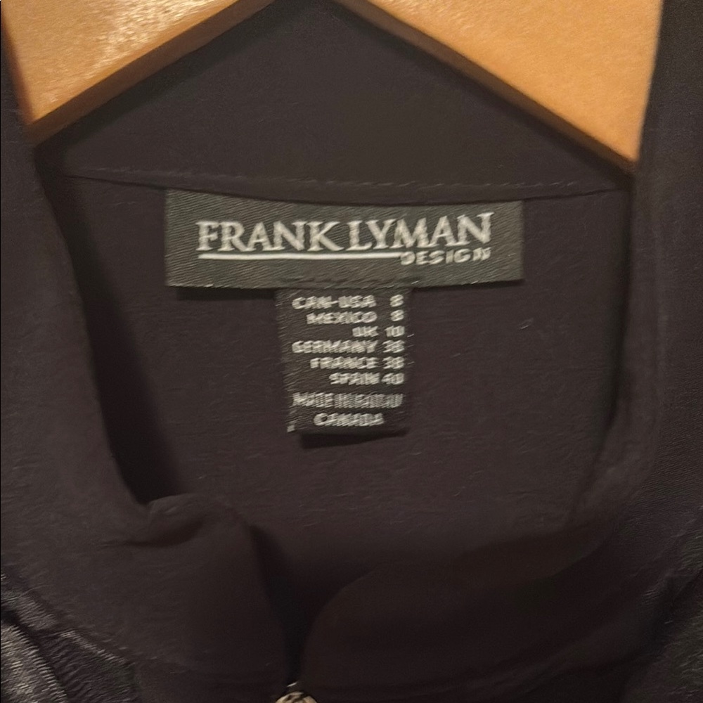Black Floral Jacket Cardigan by Frank Lyman Design - Picture 2 of 5